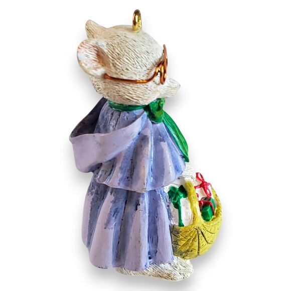 Vintage 1994 House of Lloyd Jennifer A Mouse Teacher Christmas Ornament 2" - Picture 4 of 7